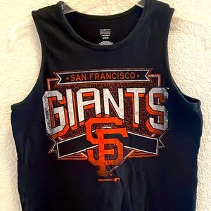 San Francisco Giants Black Tank Top Kids Large 10/12